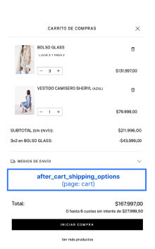 After Cart Shipping Options Slot